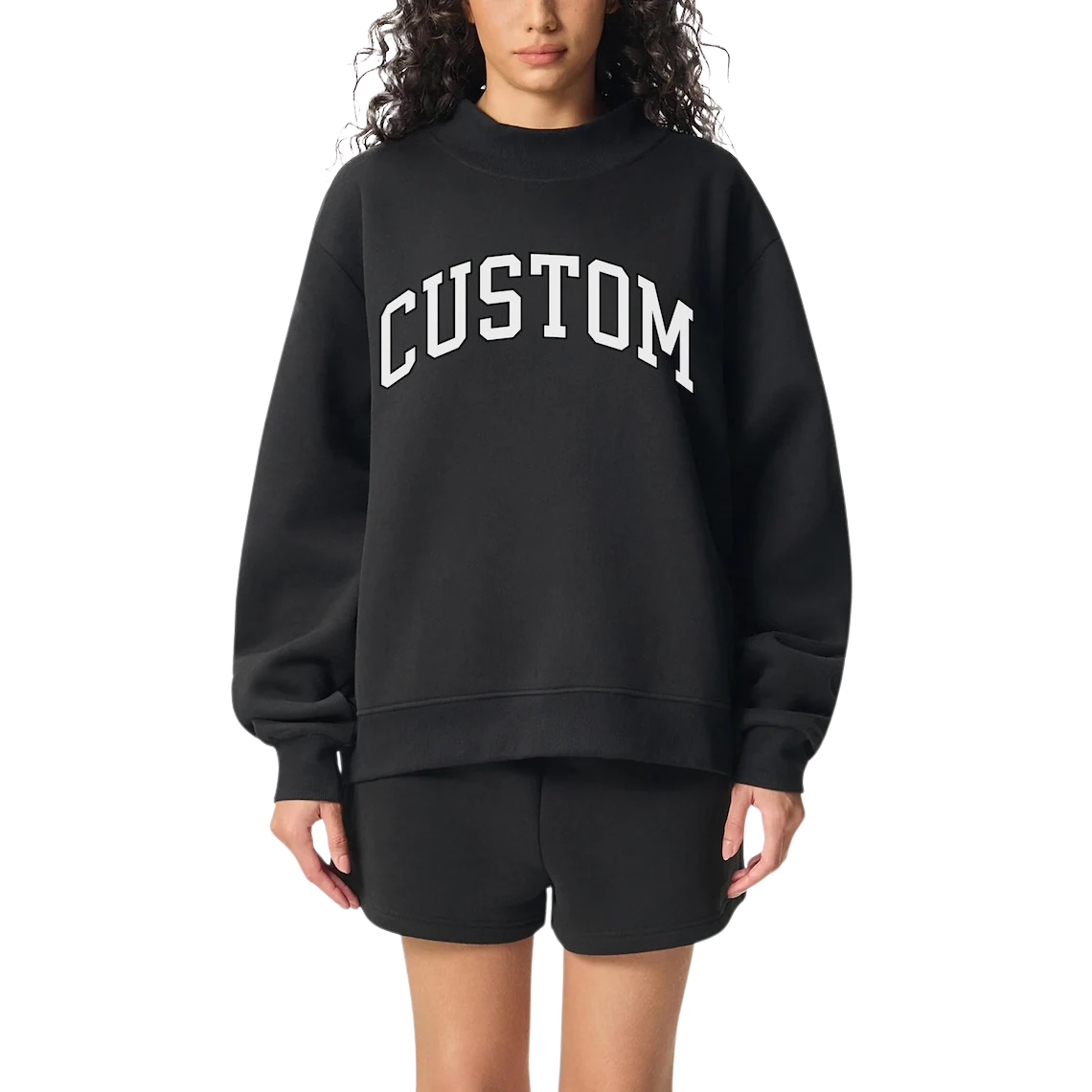 Custom Viral Mock Neck Sweatshirt