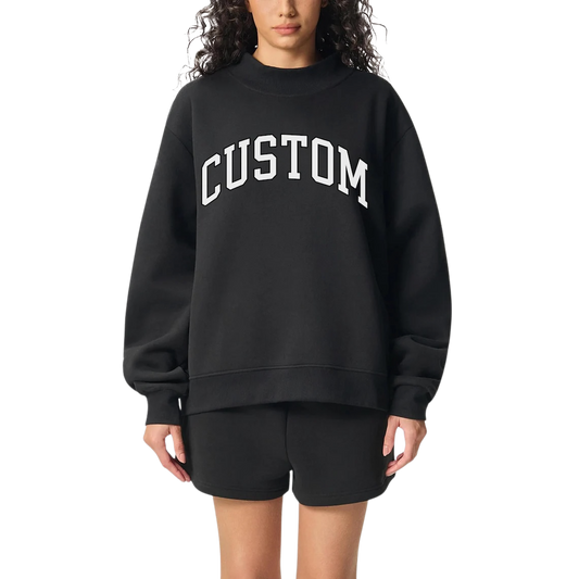 Custom Viral Mock Neck Sweatshirt