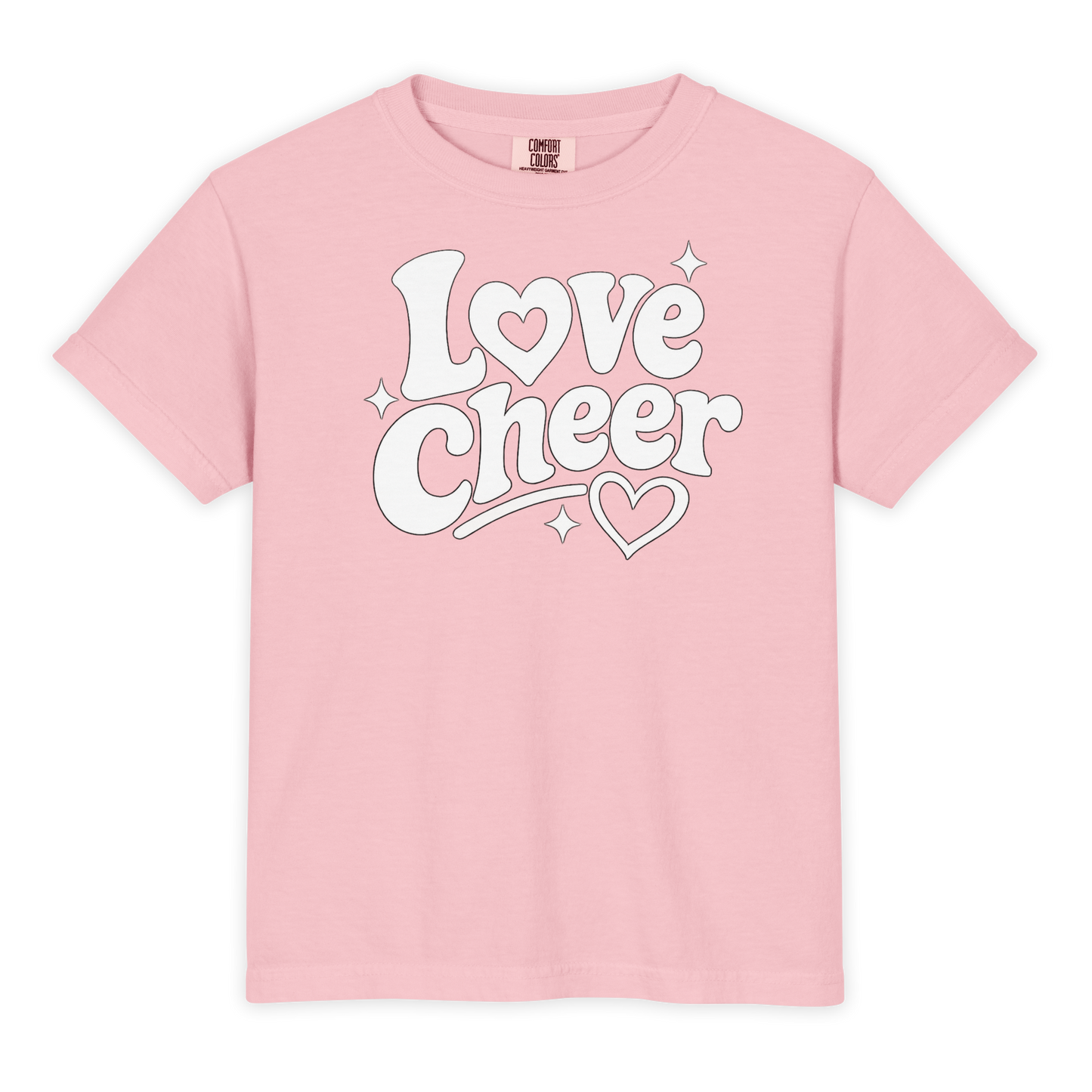 Love Cheer Youth Comfort Colors Shirt