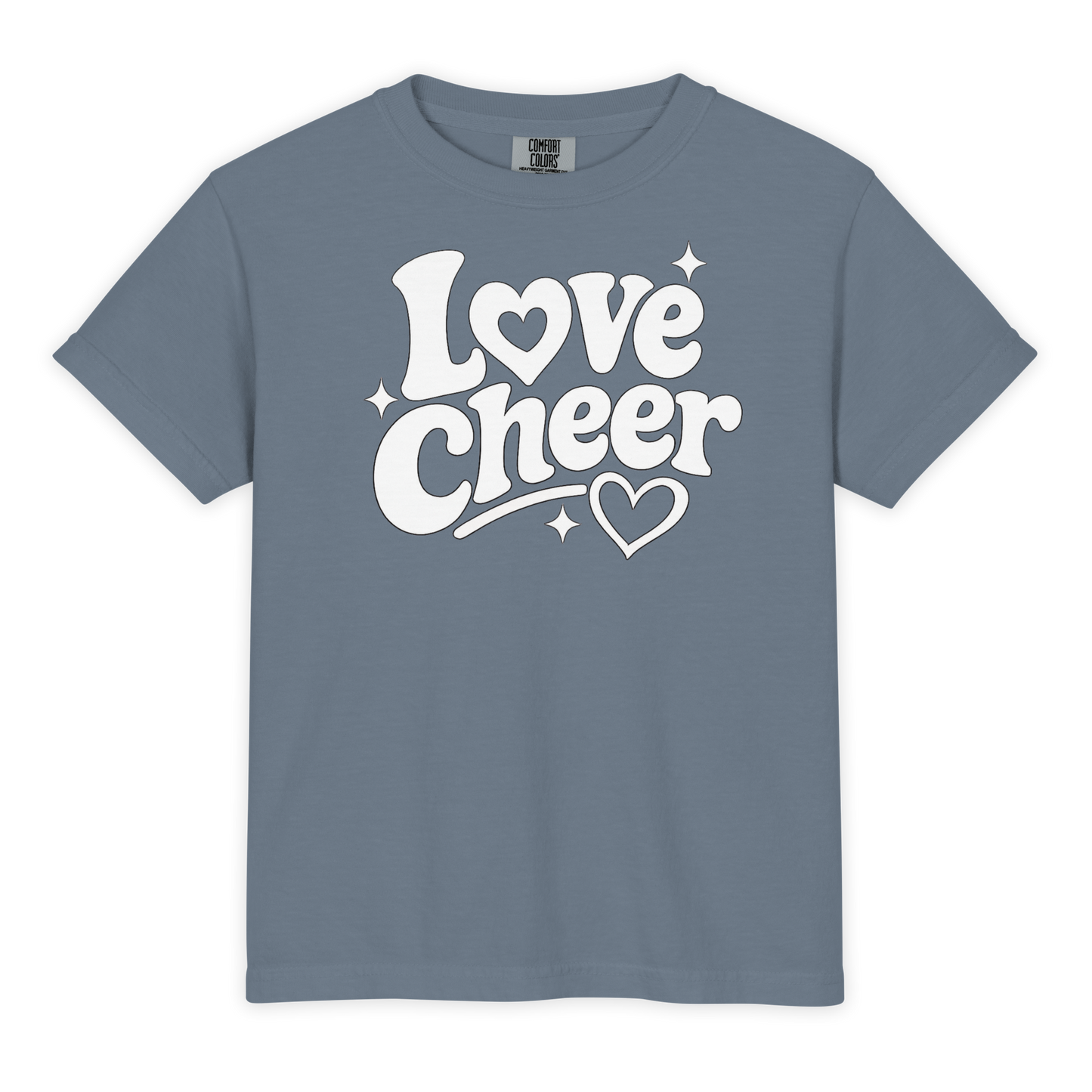 Love Cheer Youth Comfort Colors Shirt