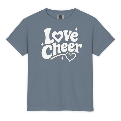 Love Cheer Youth Comfort Colors Shirt