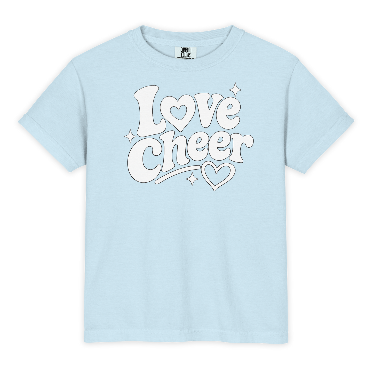 Love Cheer Youth Comfort Colors Shirt