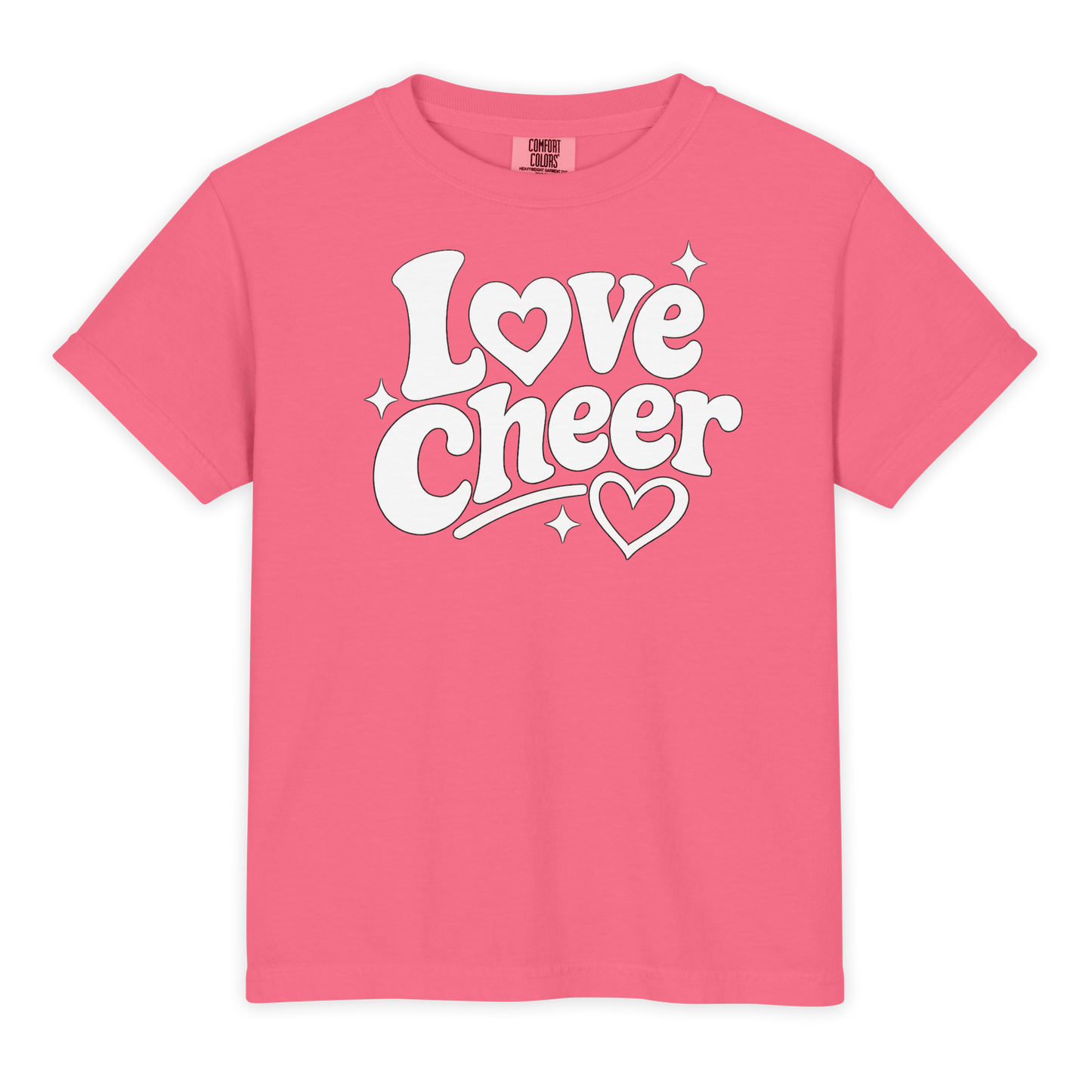 Love Cheer Youth Comfort Colors Shirt