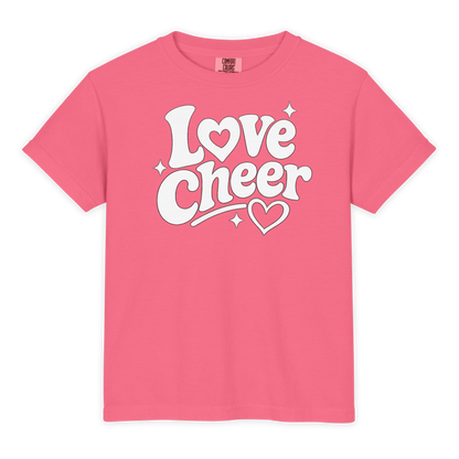 Love Cheer Youth Comfort Colors Shirt