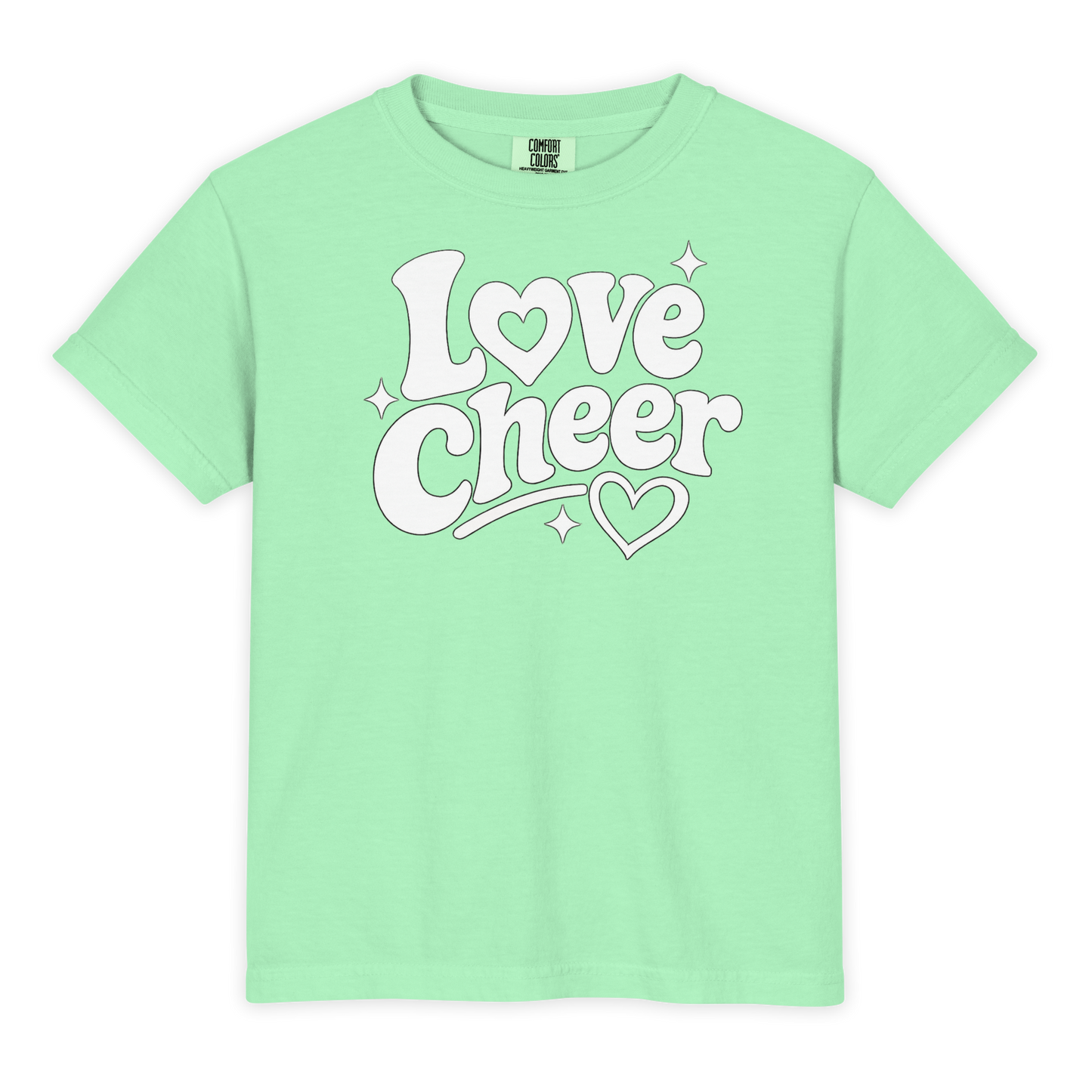 Love Cheer Youth Comfort Colors Shirt