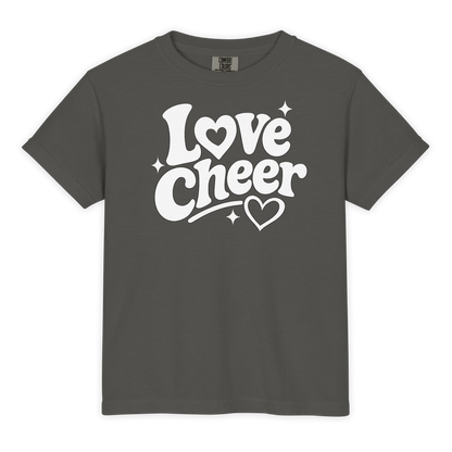 Love Cheer Youth Comfort Colors Shirt
