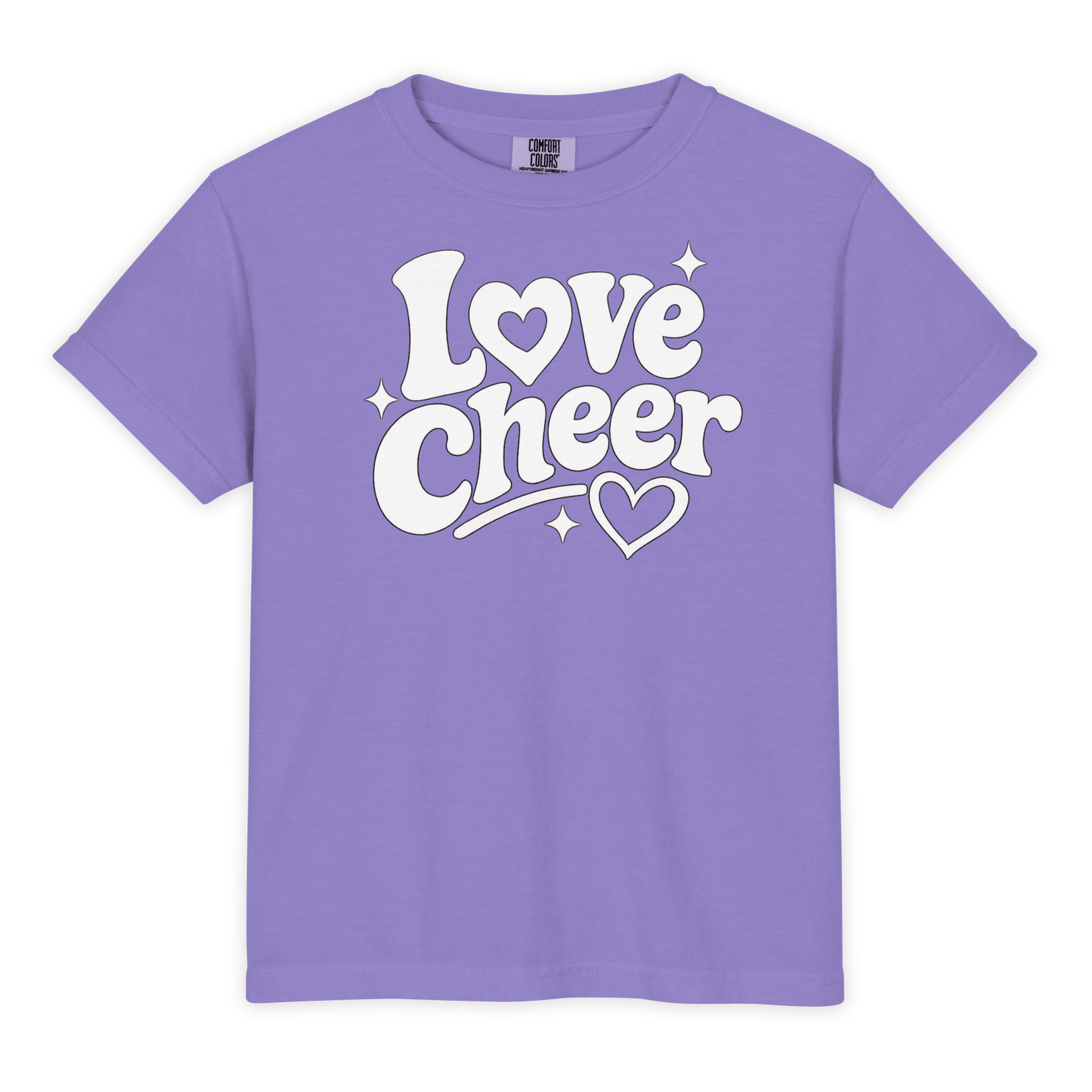 Love Cheer Youth Comfort Colors Shirt