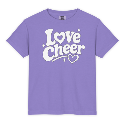 Love Cheer Youth Comfort Colors Shirt